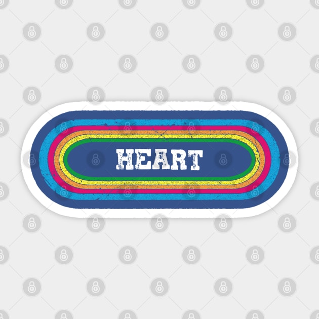 rainbow heart band Sticker by pesidsg